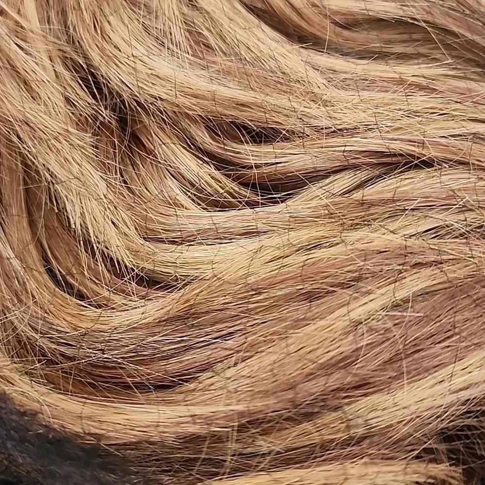 NEW LACE FRONT reddish rusty mix with blonde..... Heat Friendly!